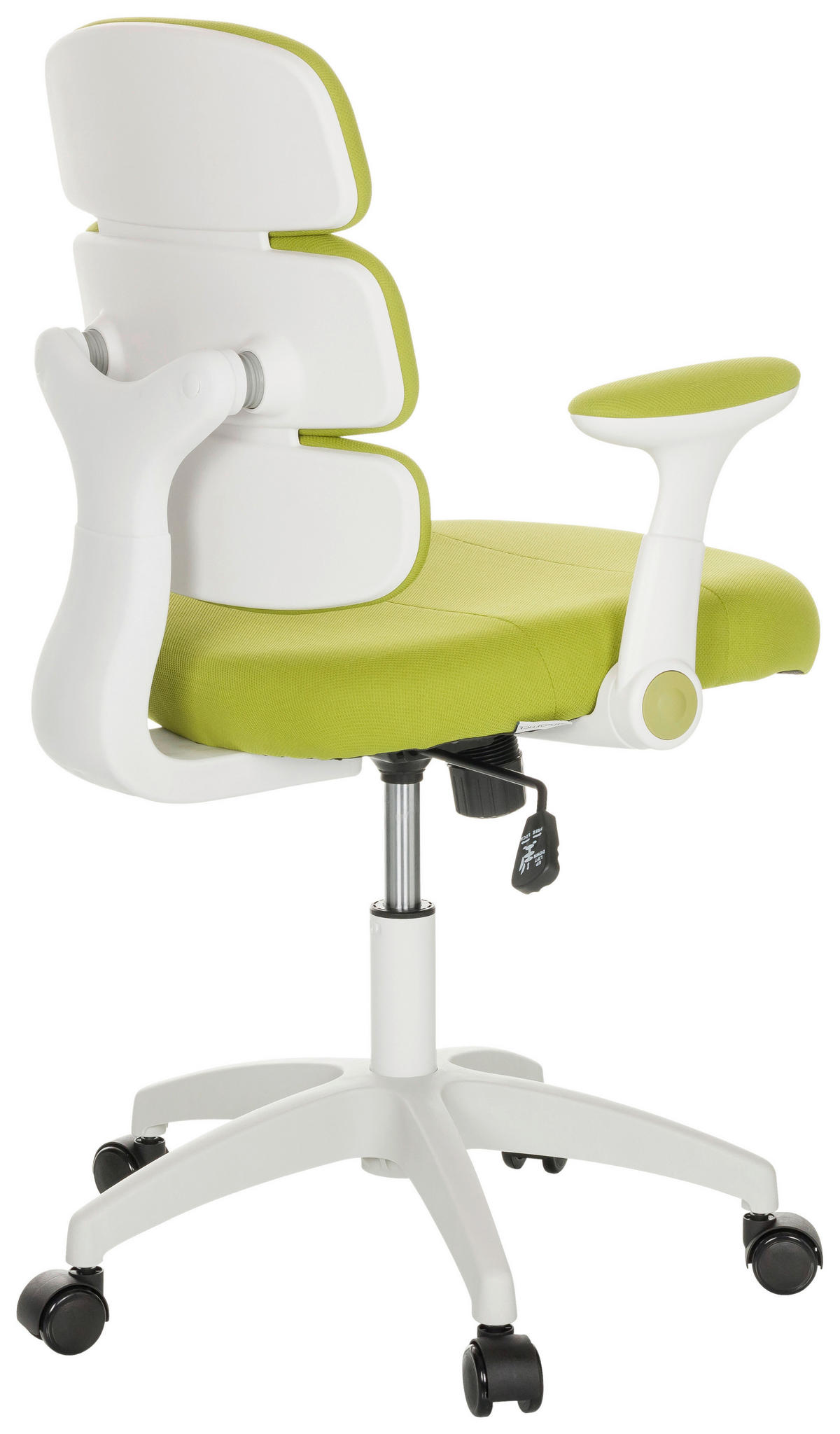 MLADINSKI VRTLJIVI STOL tekstil zelena  - bela/zelena, Basics, umetna masa/tekstil (62/86-97/62cm) - MID.YOU