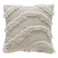 DEKORAČNÝ VANKÚŠ 45/45 cm - krémová, textil (45/45cm) - Novel