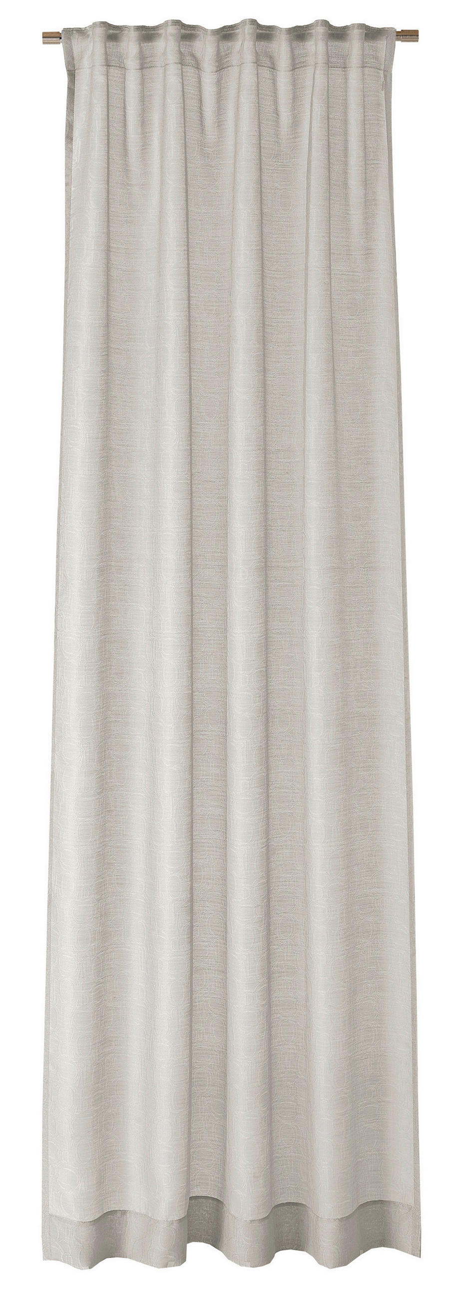 FERTIGVORHANG  transparent   130/250 cm  - Hellgrau, Basics, Textil (130/250cm) - Joop!