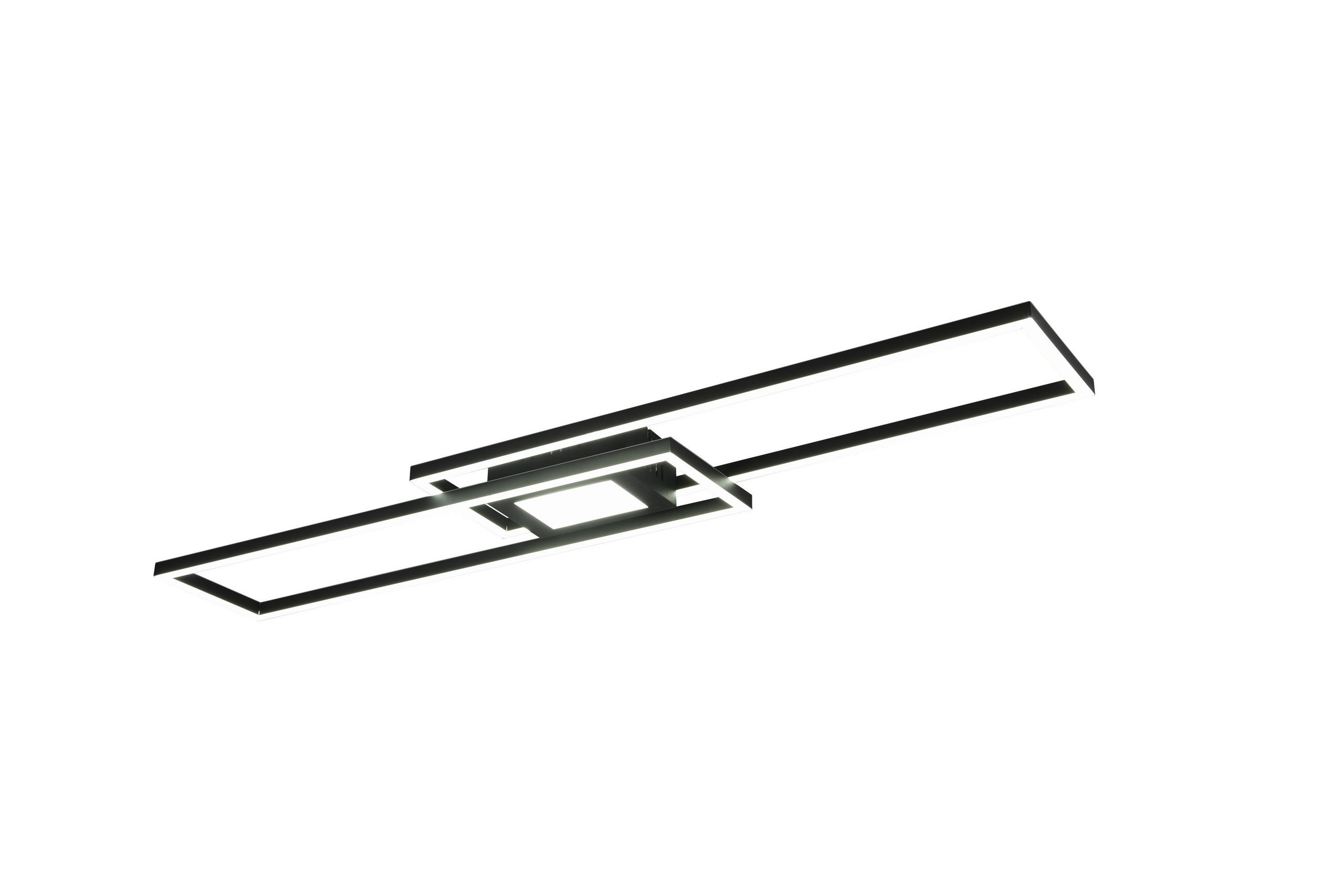 LED-DECKENLEUCHTE 38 W     - Schwarz, Basics, Metall (110/7/21cm) - Trio Leuchten