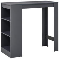 BAROVÝ STŮL, tmavě šedá, 110/103/50 cm - tmavě šedá, Konvenční, kompozitní dřevo (110/103/50cm) - P & B