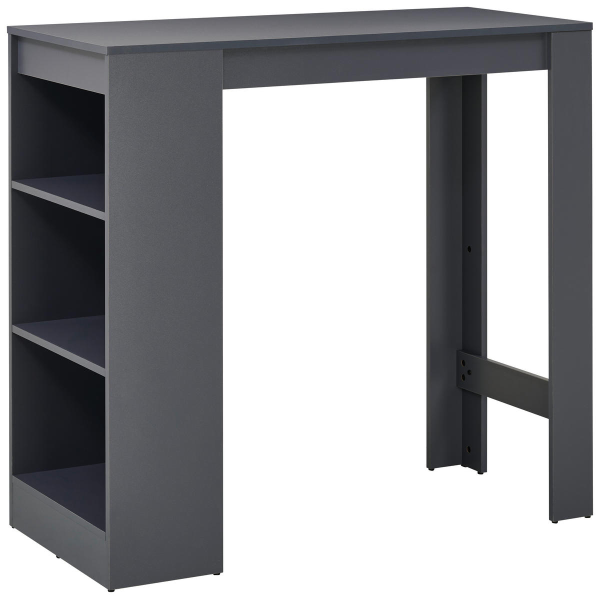 BAROVÝ STŮL, tmavě šedá, 110/103/50 cm - tmavě šedá, Konvenční, kompozitní dřevo (110/103/50cm) - P & B