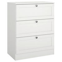 KOMODA, bílá, 70,2/88,95/41,5 cm - bílá/barvy stříbra, Moderní, kov/kompozitní dřevo (70,2/88,95/41,5cm) - MID.YOU