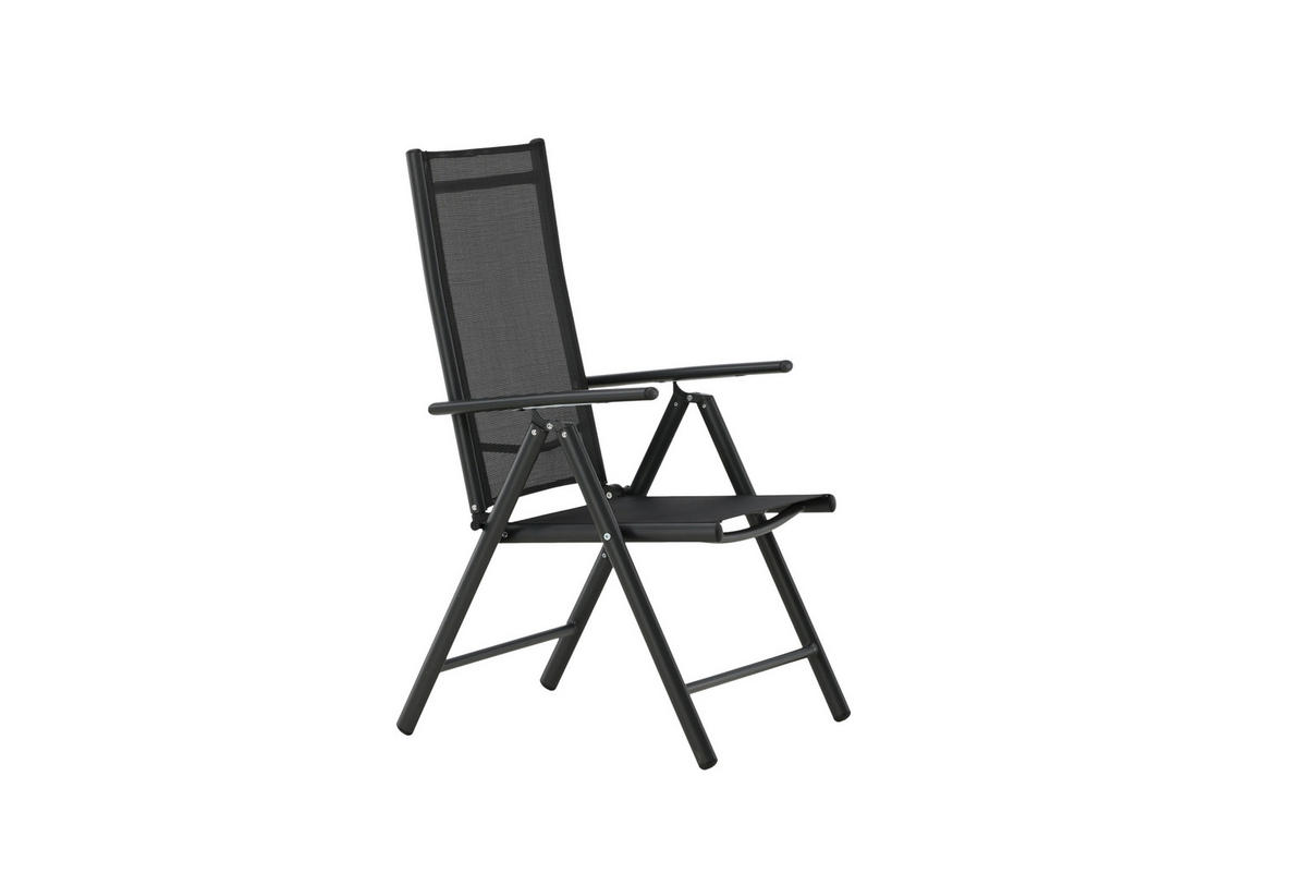 UTESTOLAR SET i metall, textil svart  - svart, Klassisk, metall/textil (55/108/62cm) - Gardenson