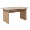 ESSTISCH Sandfarben rechteckig  ausziehbar  - Sandfarben/Braun, MODERN, Holzwerkstoff (160-200/90/75cm) - Livetastic