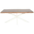 TISCHGESTELL in Metall 160/70/72 cm - Creme, Design, Metall (160/70/72cm) - Landscape