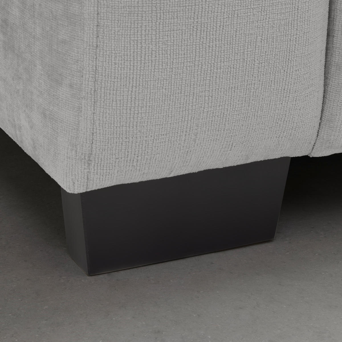 BIG SOFFA i silver  - silver/svart, Modern, trä (246/93/124cm) - MID.YOU