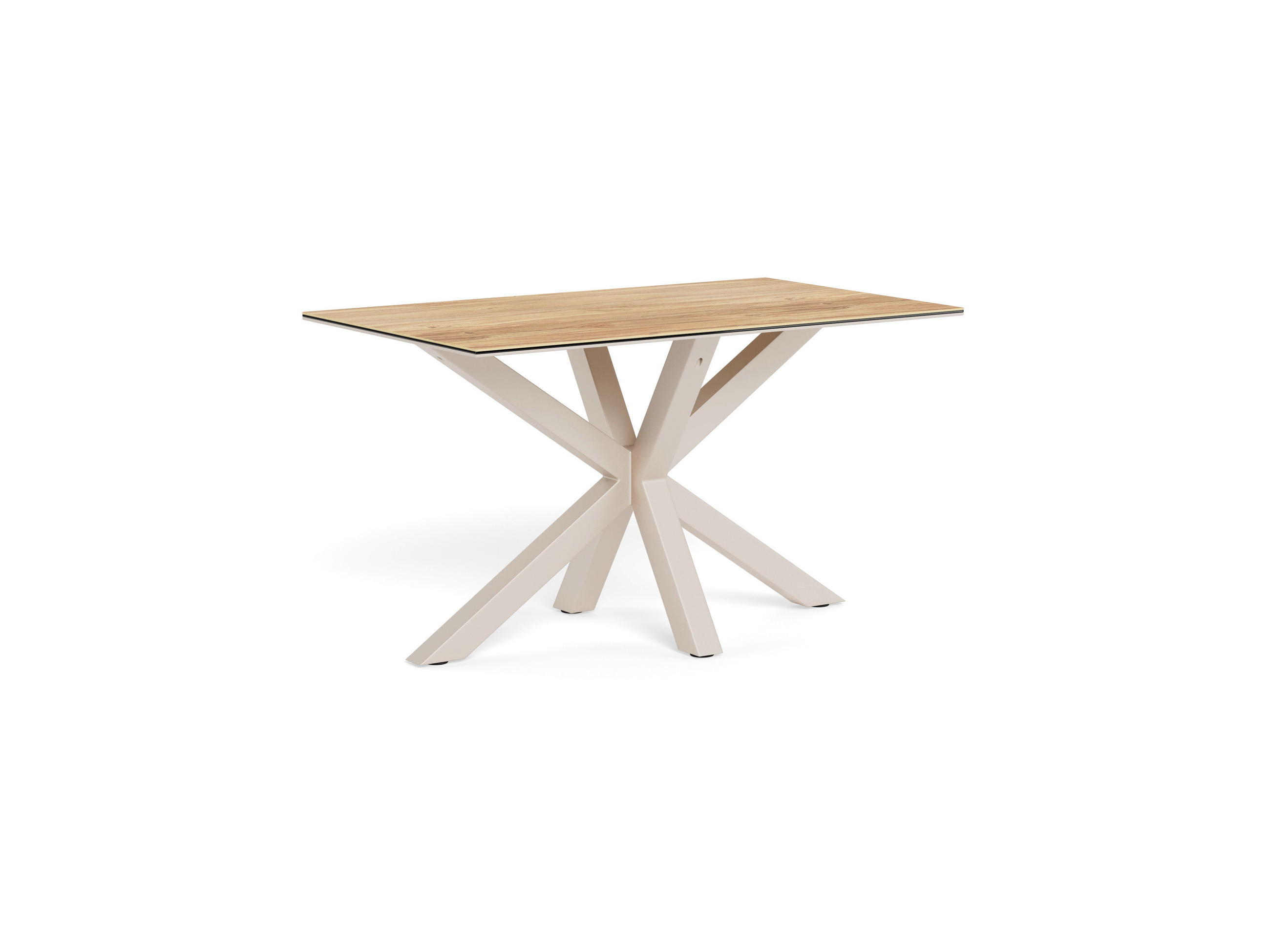 ESSTISCH in Metall, Glas, Keramik 135/80/75,5 cm  - Eichefarben/Grau, MODERN, Glas/Keramik (135/80/75,5cm) - MID.YOU