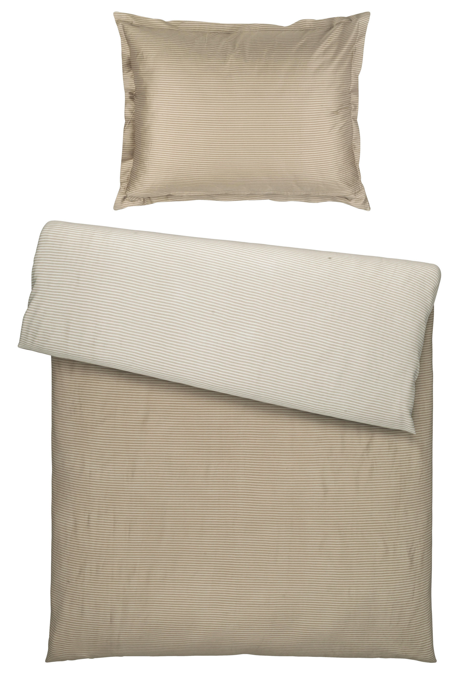 POSTELJINA SA DVA LICA 140/200 cm saten bež  - bež, Konvencionalno, tekstil (140/200cm) - Ambiente