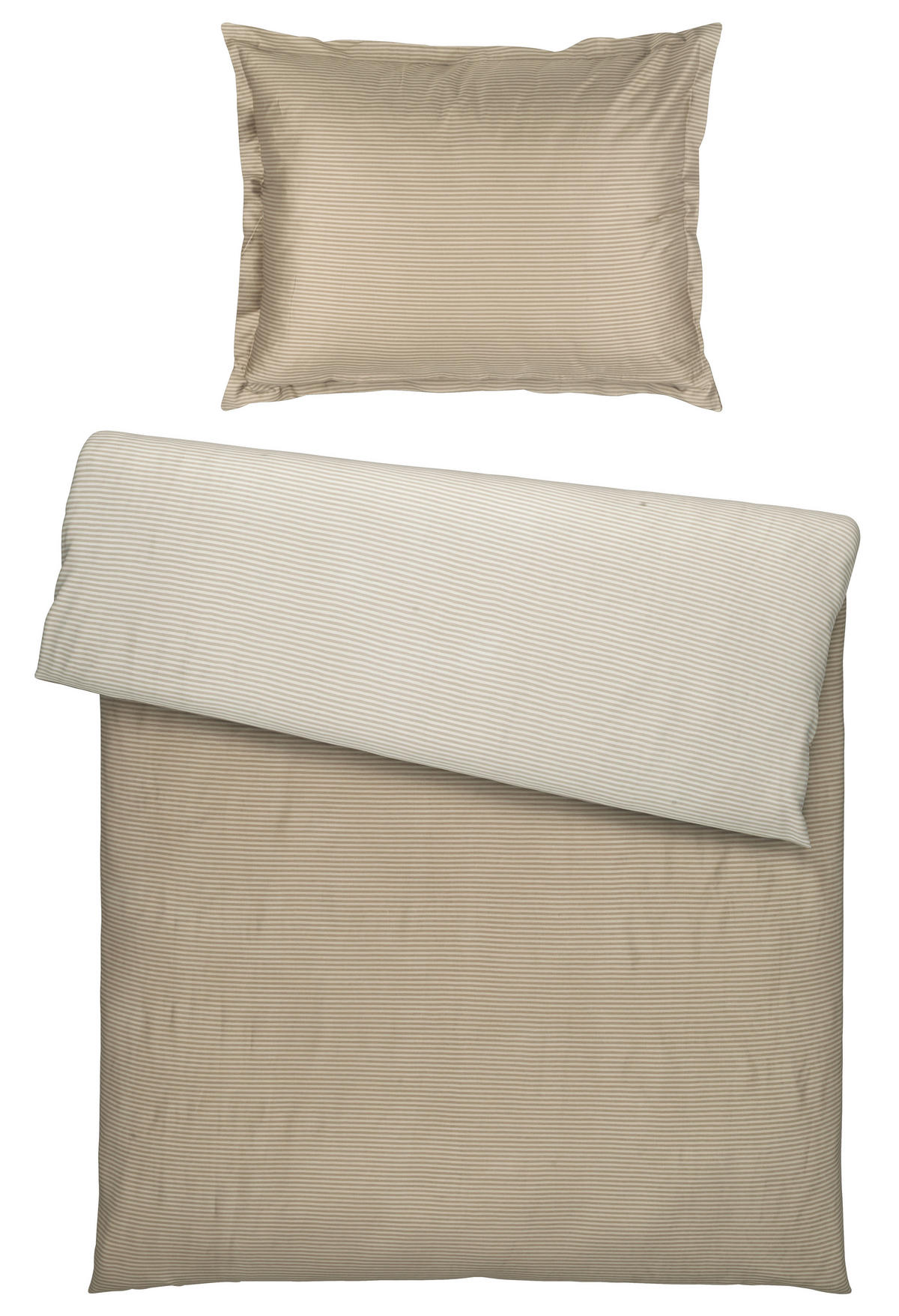 POSTELJINA SA DVA LICA 140/200 cm saten bež  - bež, Konvencionalno, tekstil (140/200cm) - Ambiente