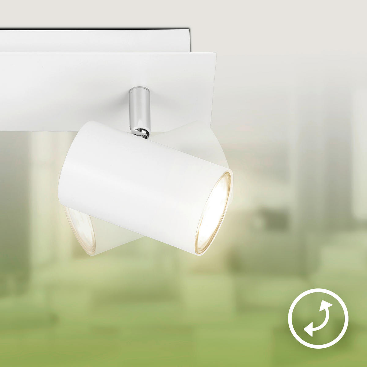 LED-STRAHLER Isil A 29/8/12,3 cm   - Weiß, Basics, Metall (29/8/12,3cm) - Briloner