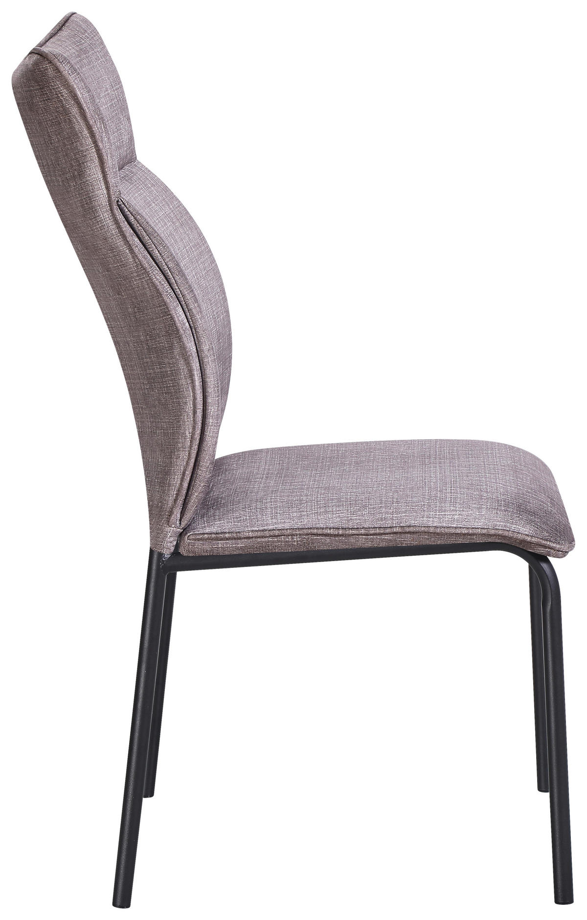 STOLICA  crna, svijetlo siva  metal, tekstil      - svijetlo siva/crna, Moderno, metal/tekstil (46/97/63cm)