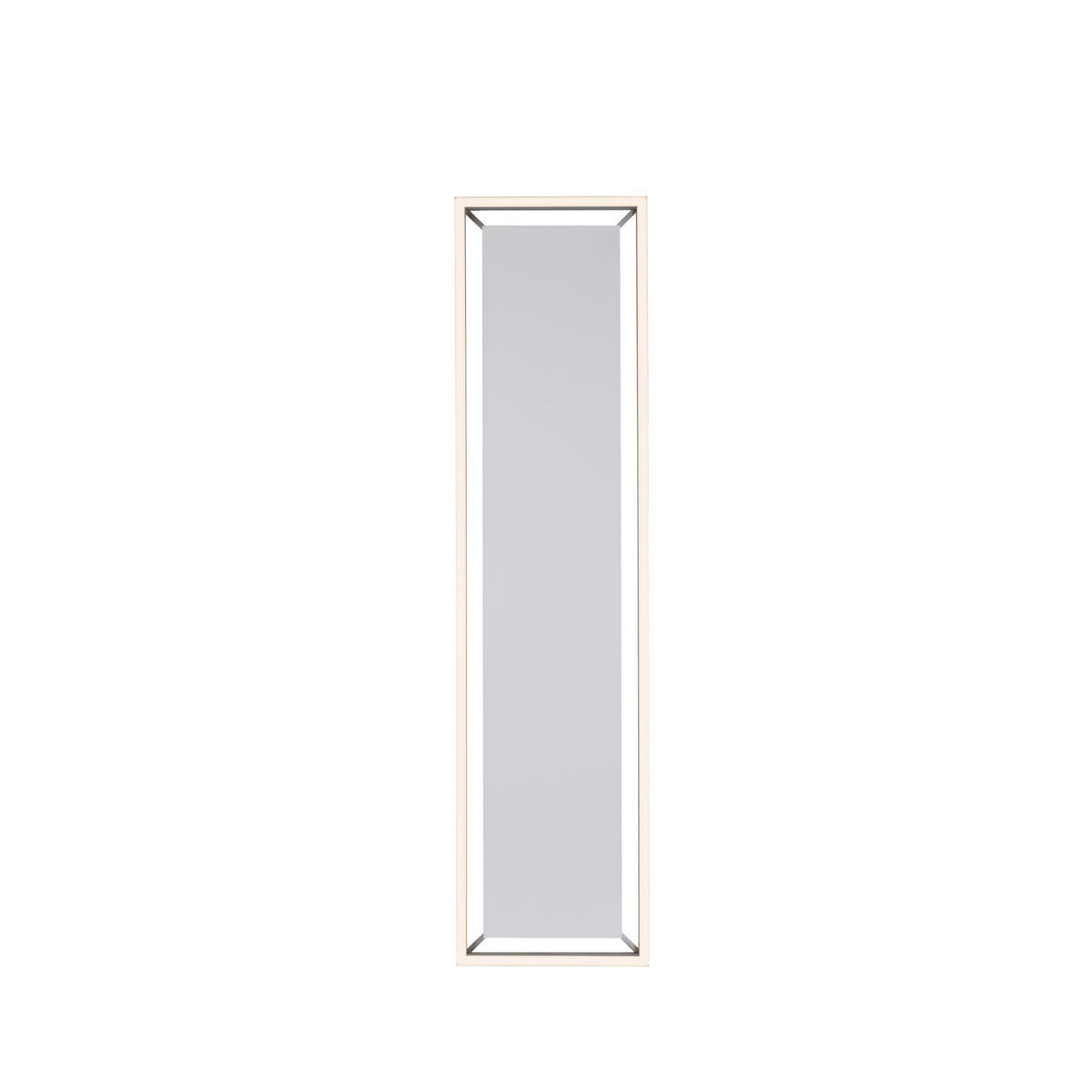 PLAFONIERĂ CU LED - argintiu, Design, plastic/metal (100/25/5,6cm)