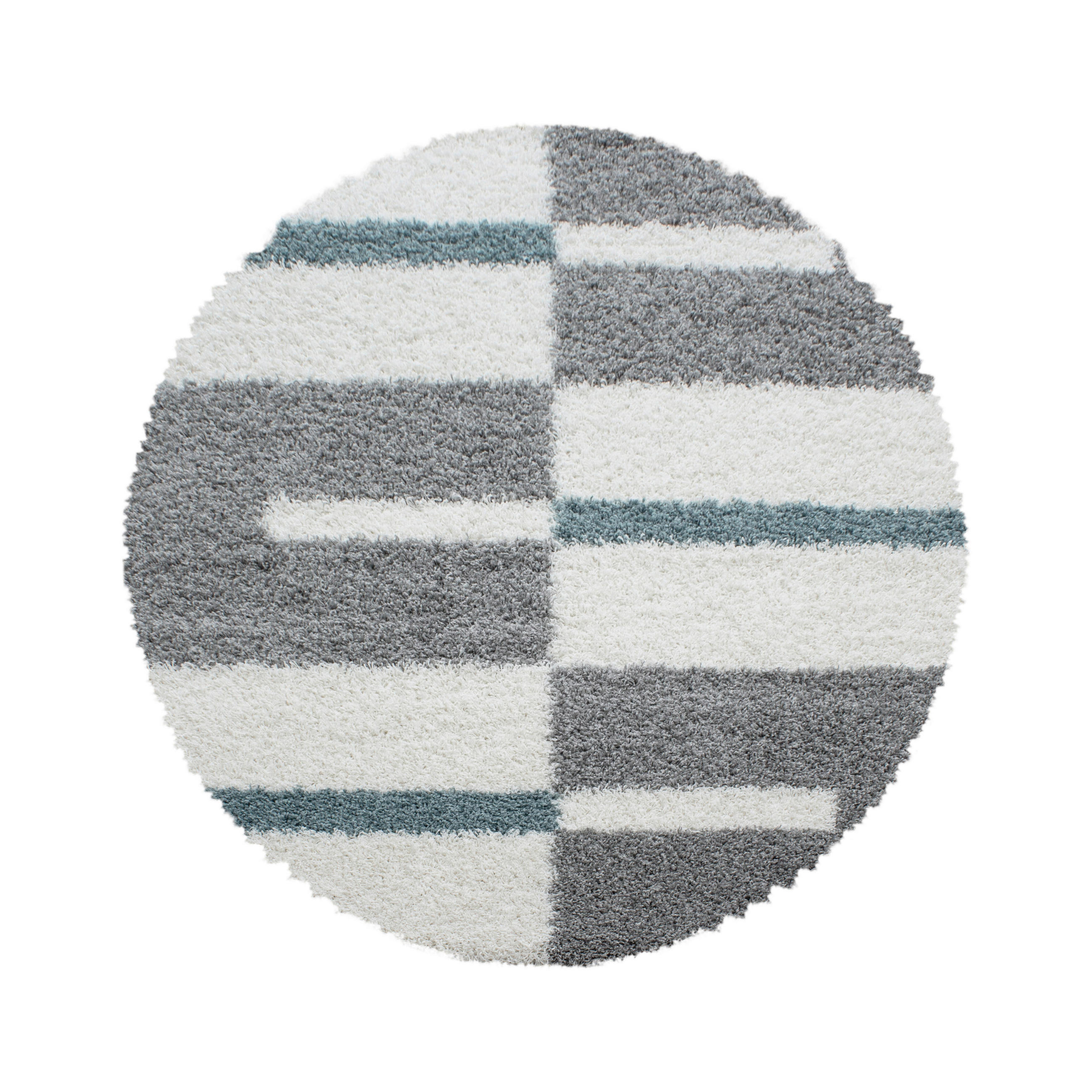 HOCHFLORTEPPICH 160/160 cm Gala Türkis  - Türkis, Design, Textil (160/160cm) - Novel