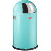 ABFALLSAMMLER PUSHBOY JUNIOR 22 L  - Edelstahlfarben/Mintgrün, KONVENTIONELL, Kunststoff/Metall (35/63cm) - Wesco
