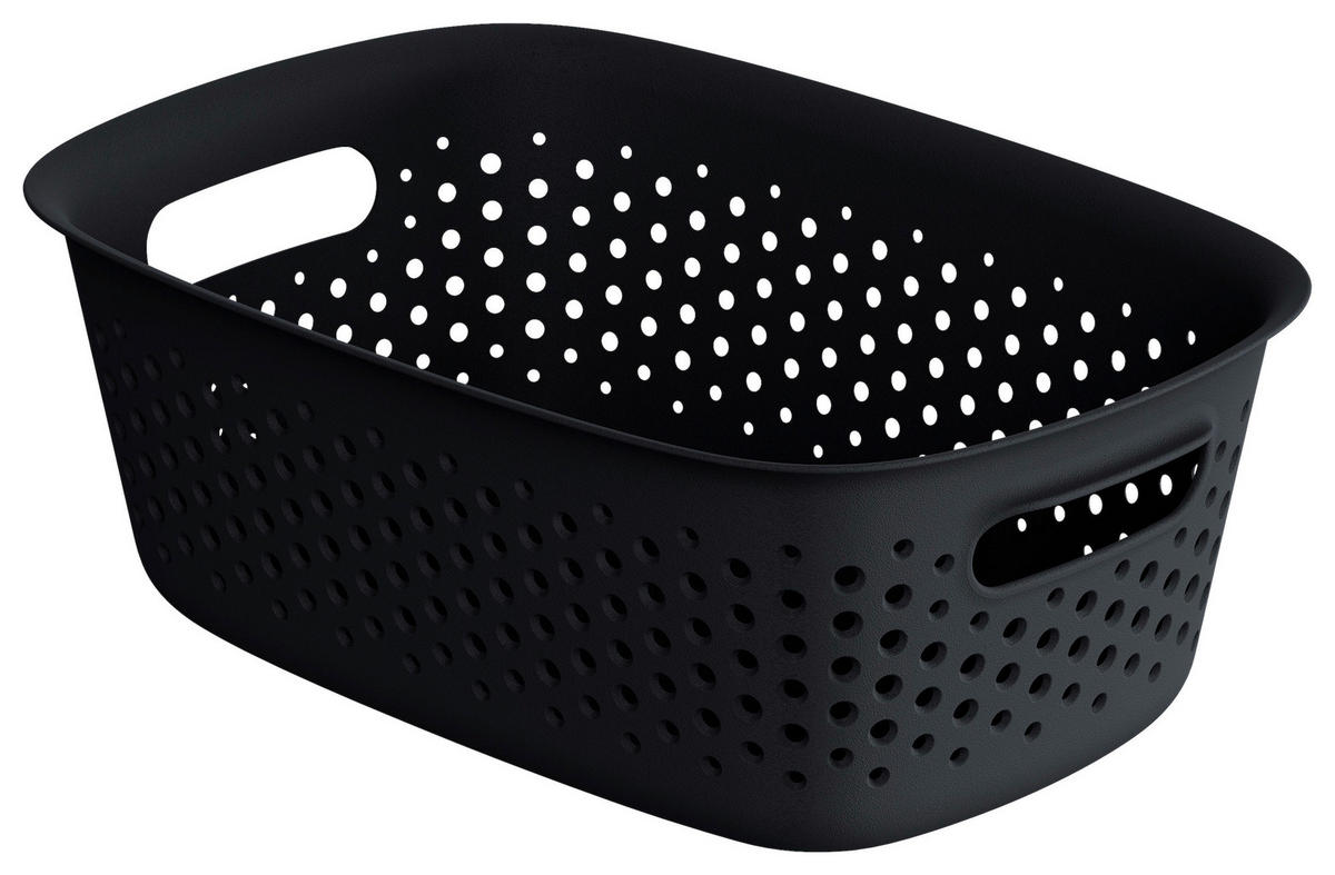 KORBSET - Schwarz, Basics, Kunststoff (39/29/22cm)