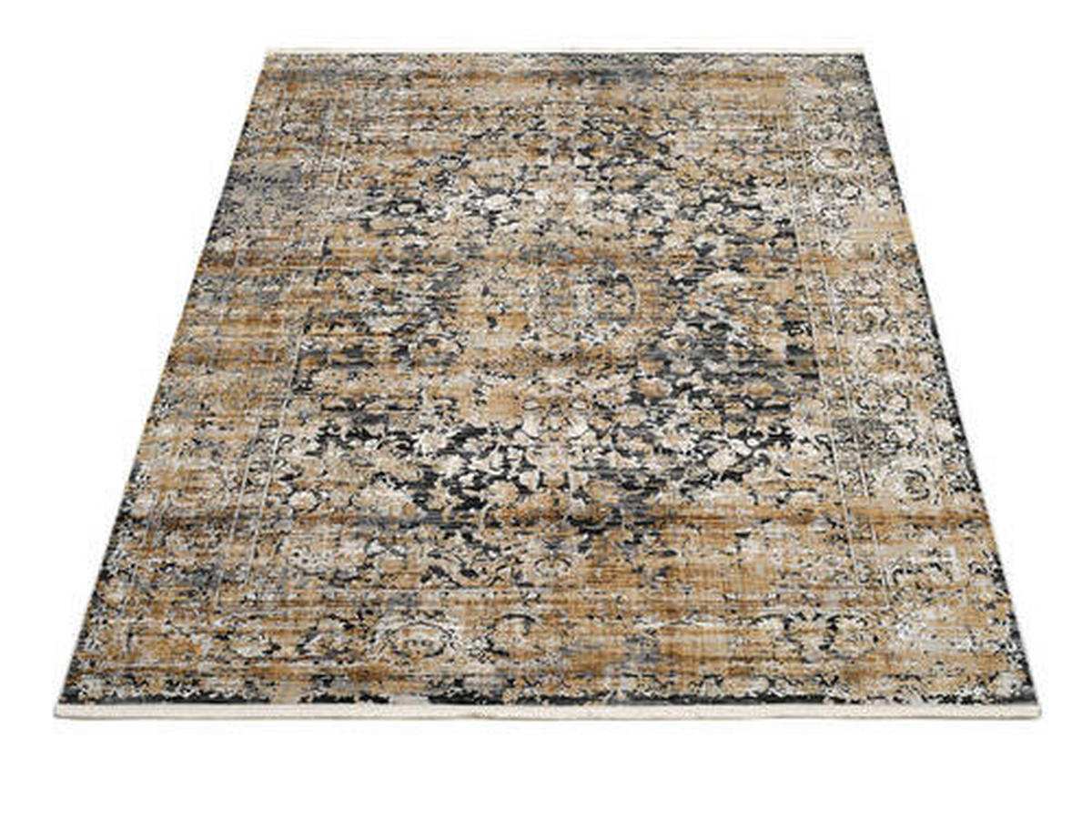 WEBTEPPICH 120/180 cm Le Mans  - Goldfarben/Grau, Design, Textil (120/180cm) - Dieter Knoll