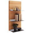 WANDBOARD  45/94/24 cm  - Wildeiche, Natur, Holz/Metall (45/94/24cm) - Linea Natura