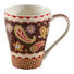 KAFFEEBECHERSET 4-teilig Keramik Porzellan Braun, Rot - Rot/Braun, Trend, Keramik (0,3l)