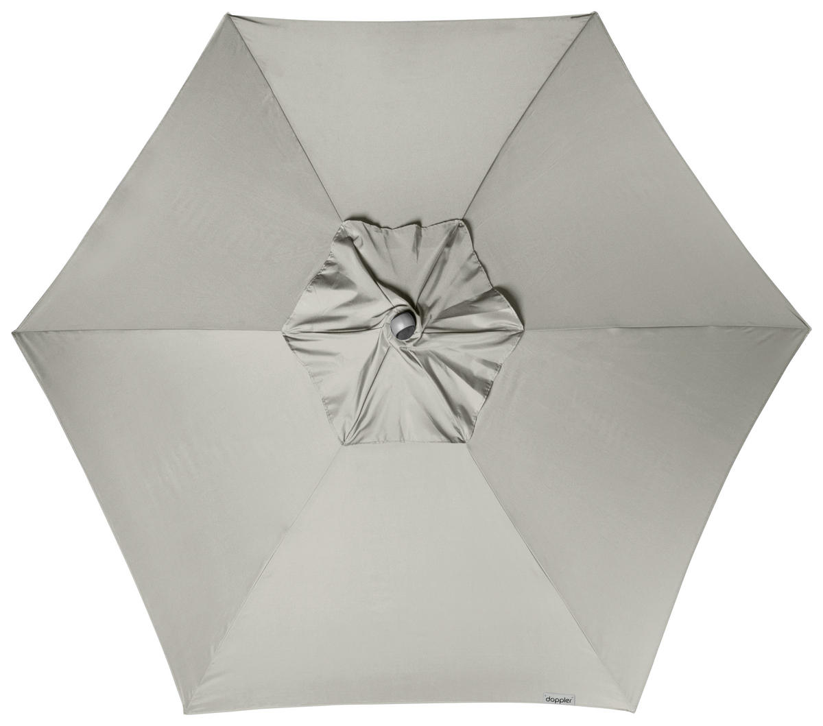 SONNENSCHIRM 280 cm Hellgrau  - Silberfarben/Hellgrau, Basics, Textil/Metall (280/280cm) - Doppler