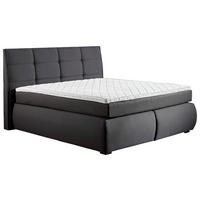 BOXSPRINGBETT 160/200 cm  in Anthrazit  - Wengefarben/Anthrazit, Konventionell, Holz/Textil (160/200cm) - Xora
