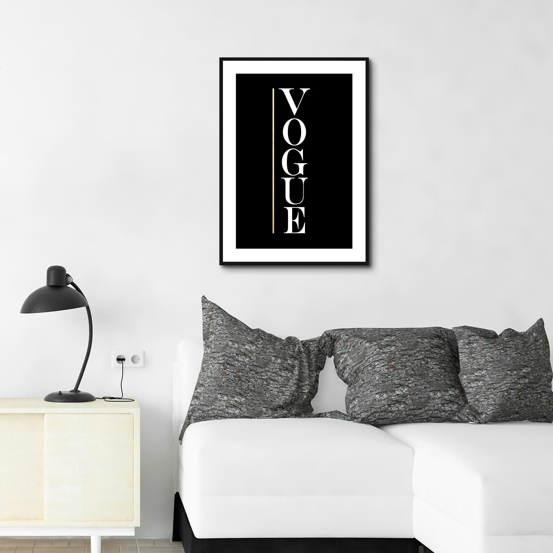 TIŠTĚNÉ OBRAZY NA PLÁTNĚ, text, 51,2/71,2 cm  - černá/vícebarevná, Basics, kompozitní dřevo (51,2/71,2cm) - Monee