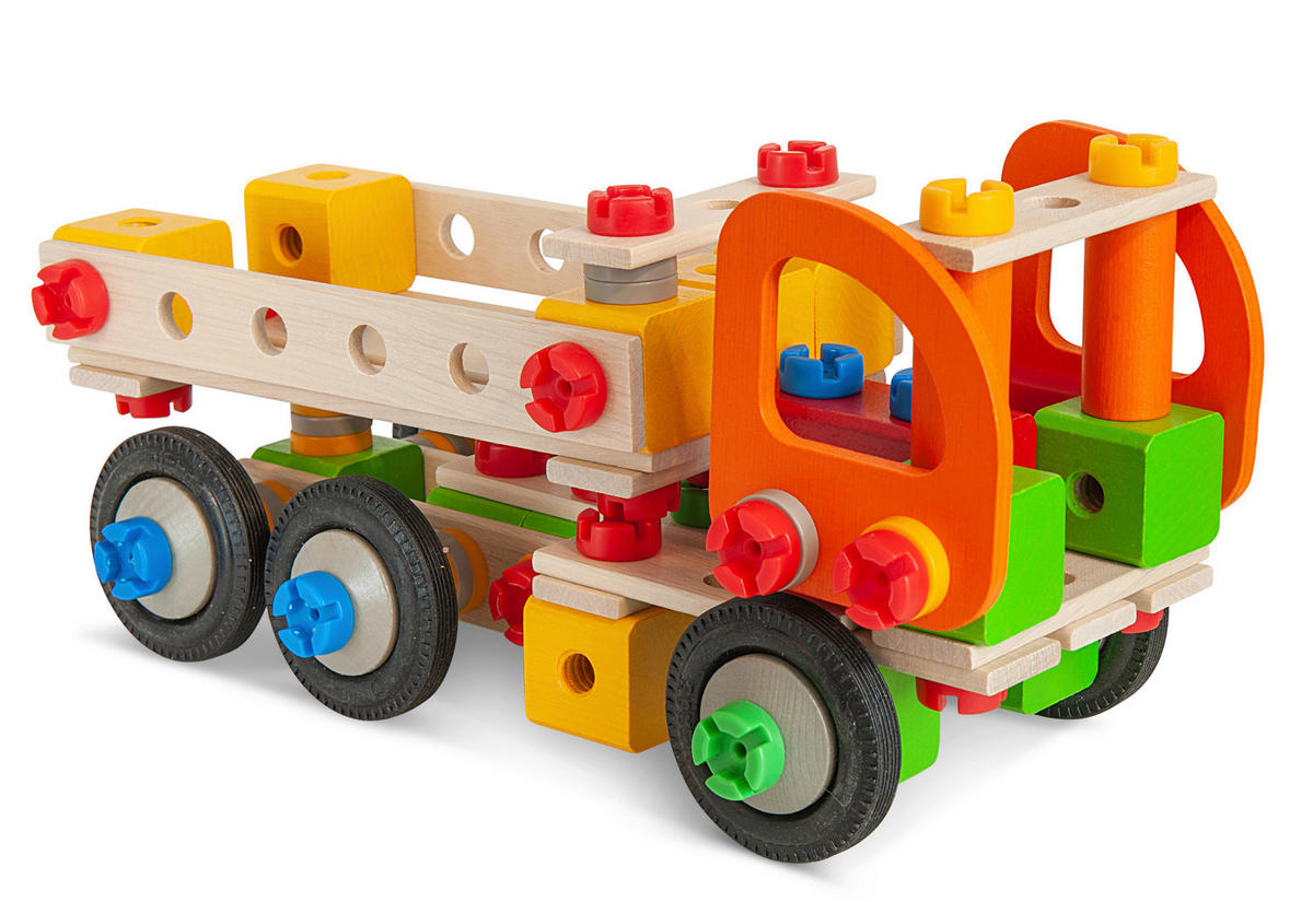 KONSTRUKTIONSSPIELZEUG - Multicolor, Basics, Holz/Kunststoff (39/10,50/25cm) - Eichhorn