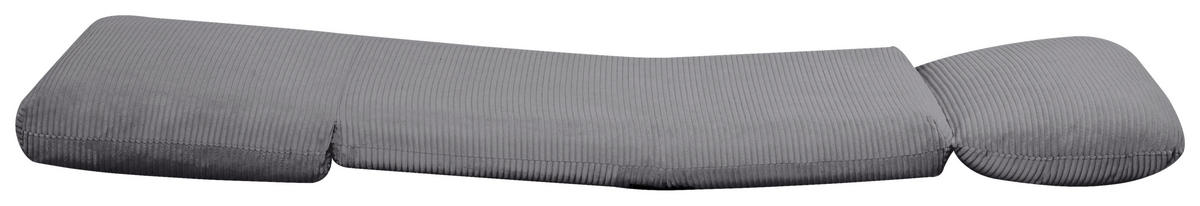 SCHLAFSESSEL in Cord Hellgrau  - Hellgrau, Design, Textil/Metall (82/58/78cm) - Livetastic