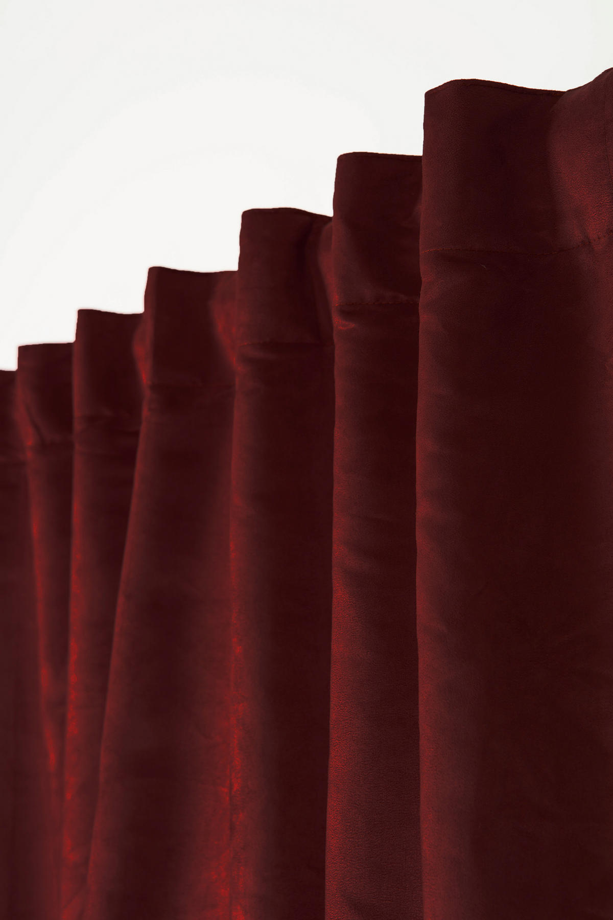 FERTIGVORHANG  blickdicht   140/280 cm  - Rot, Basics, Textil (140/280cm)
