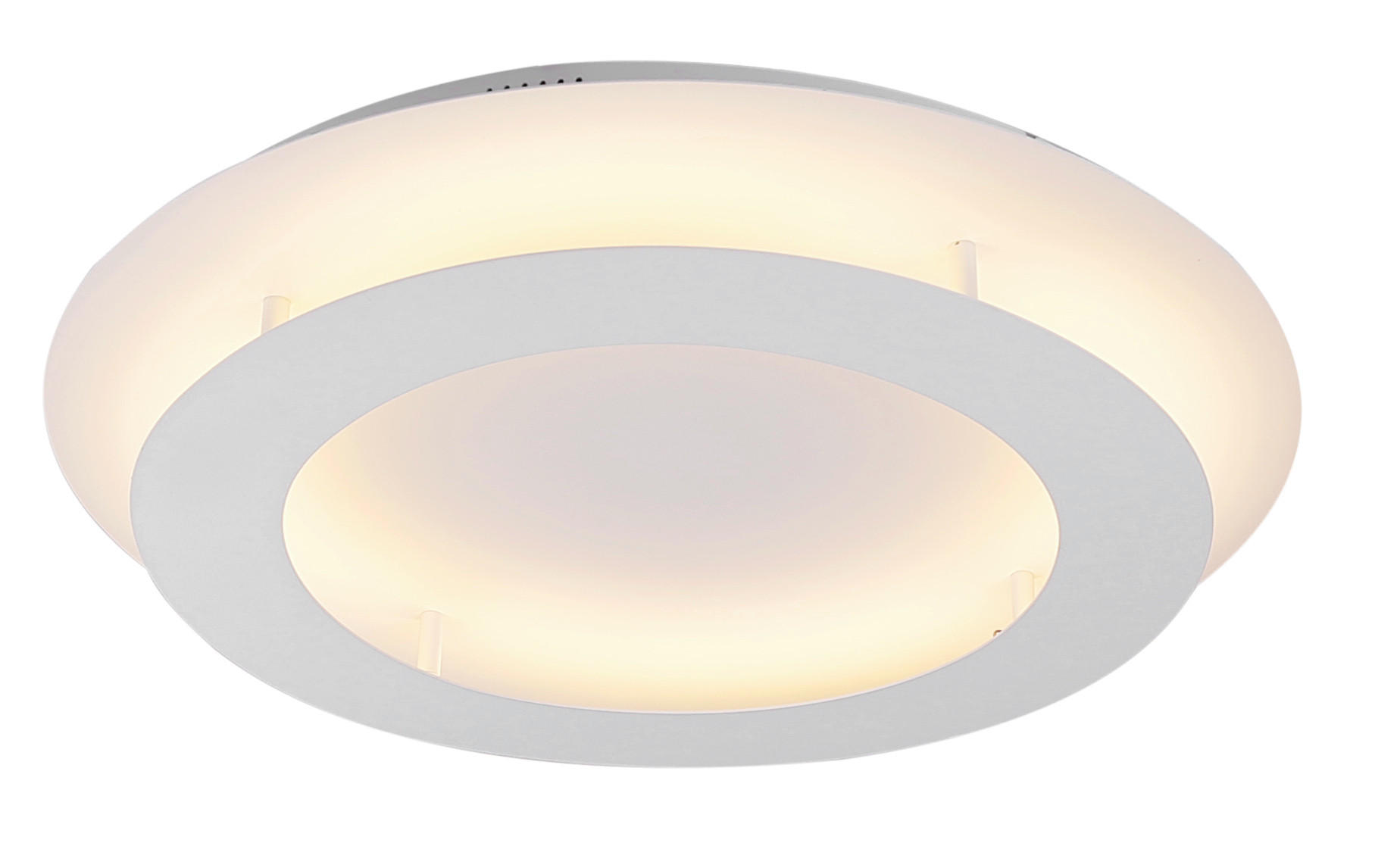 LED-TAKLAMPA Merle 50/50/8 cm  - vit, Design, metall (50/50/8cm)