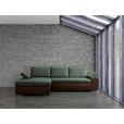 ECKSOFA  in Flachgewebe Braun, Olivgrün  175/271 cm  - Braun/Olivgrün, Design, Kunststoff/Textil (175/271cm) - Xora