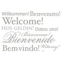DEKOSTICKER 50/70 cm     - Klar/Grau, LIFESTYLE, Kunststoff (50/70cm)