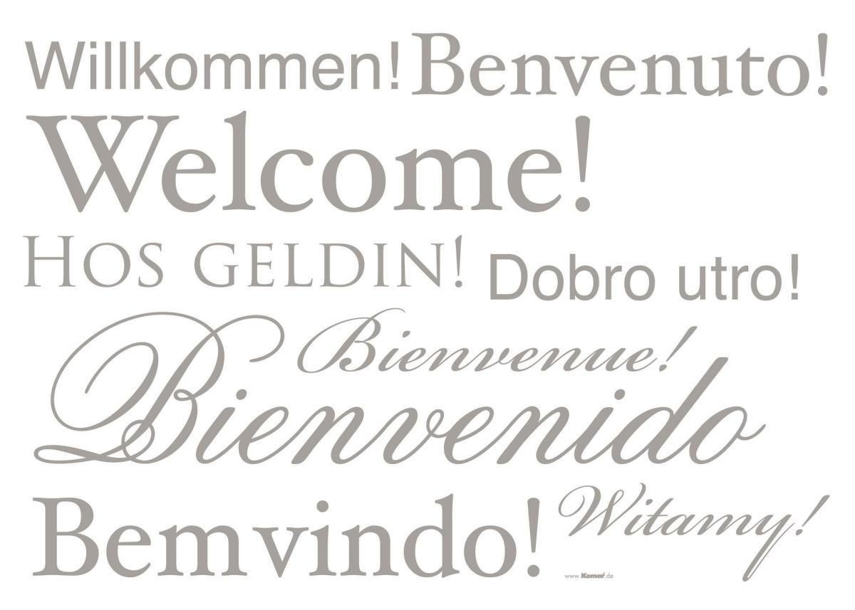 DEKOSTICKER 50/70 cm     - Klar/Grau, LIFESTYLE, Kunststoff (50/70cm)