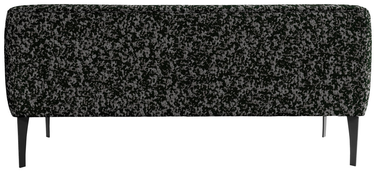 SITZBANK in Textil Grau, Schwarz  - Schwarz/Grau, KONVENTIONELL, Textil/Metall (217/85/72cm) - Moderano