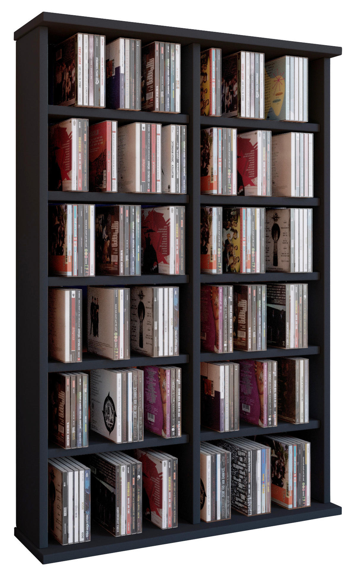 CD-HYLLA 60/92/18 cm  - svart, Klassisk, trämaterial (60/92/18cm) - Livetastic