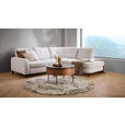 ECKSOFA in Webstoff Hellgrau  280/236 cm  - Hellgrau/Schwarz, MODERN, Textil/Metall (280/236cm) - Valnatura