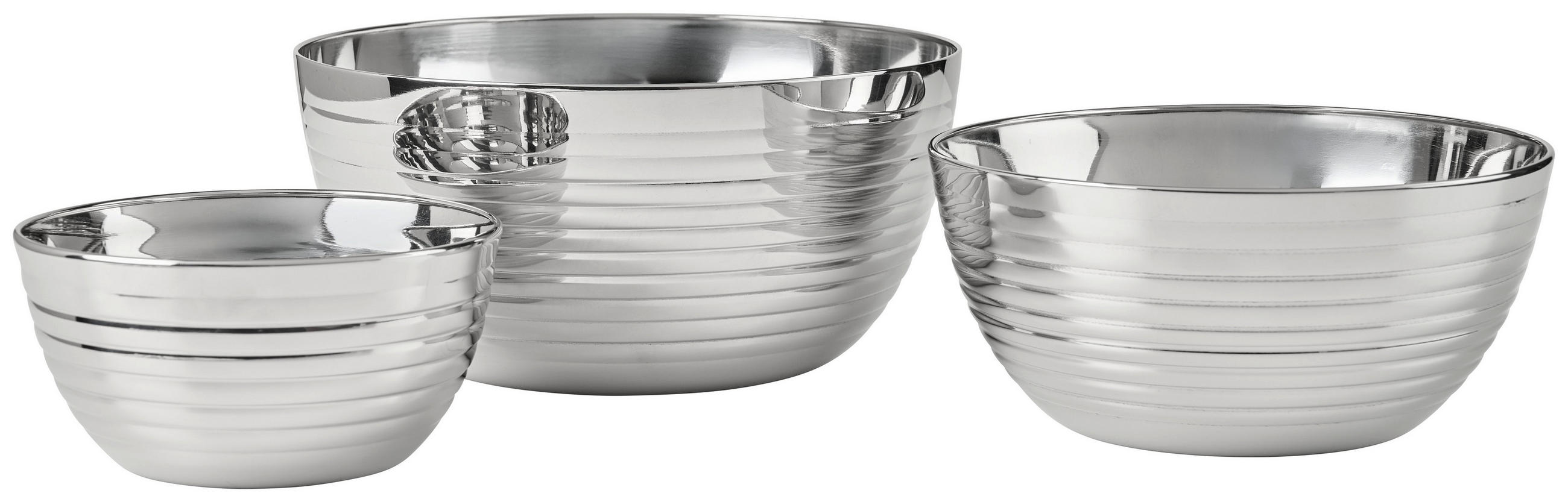 SKÅLSET 3 delar  - stålfärgad, Basics, metall - Homeware Profession.