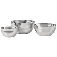 SKÅLSET 3 delar  - stålfärgad, Basics, metall - Homeware Profession.