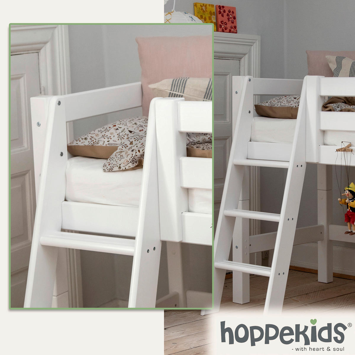 KINDERMATRATZE Höhe ca. 12 cm  - Weiß, Basics, Textil (160cm) - Hoppekids