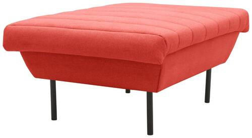 HOCKER in Textil Orange  - Schwarz/Orange, Design, Textil/Metall (70/45/70cm) - LOOKS by W.Joop