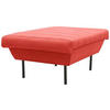 HOCKER Orange  - Schwarz/Orange, Design, Textil/Metall (70/45/70cm) - LOOKS by W.Joop