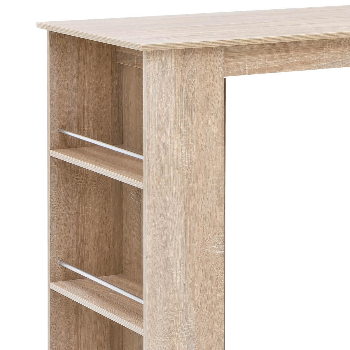 BARSKA MIZA  - hrast sonoma, Basics, leseni material (120/60/107,5cm) - MID.YOU