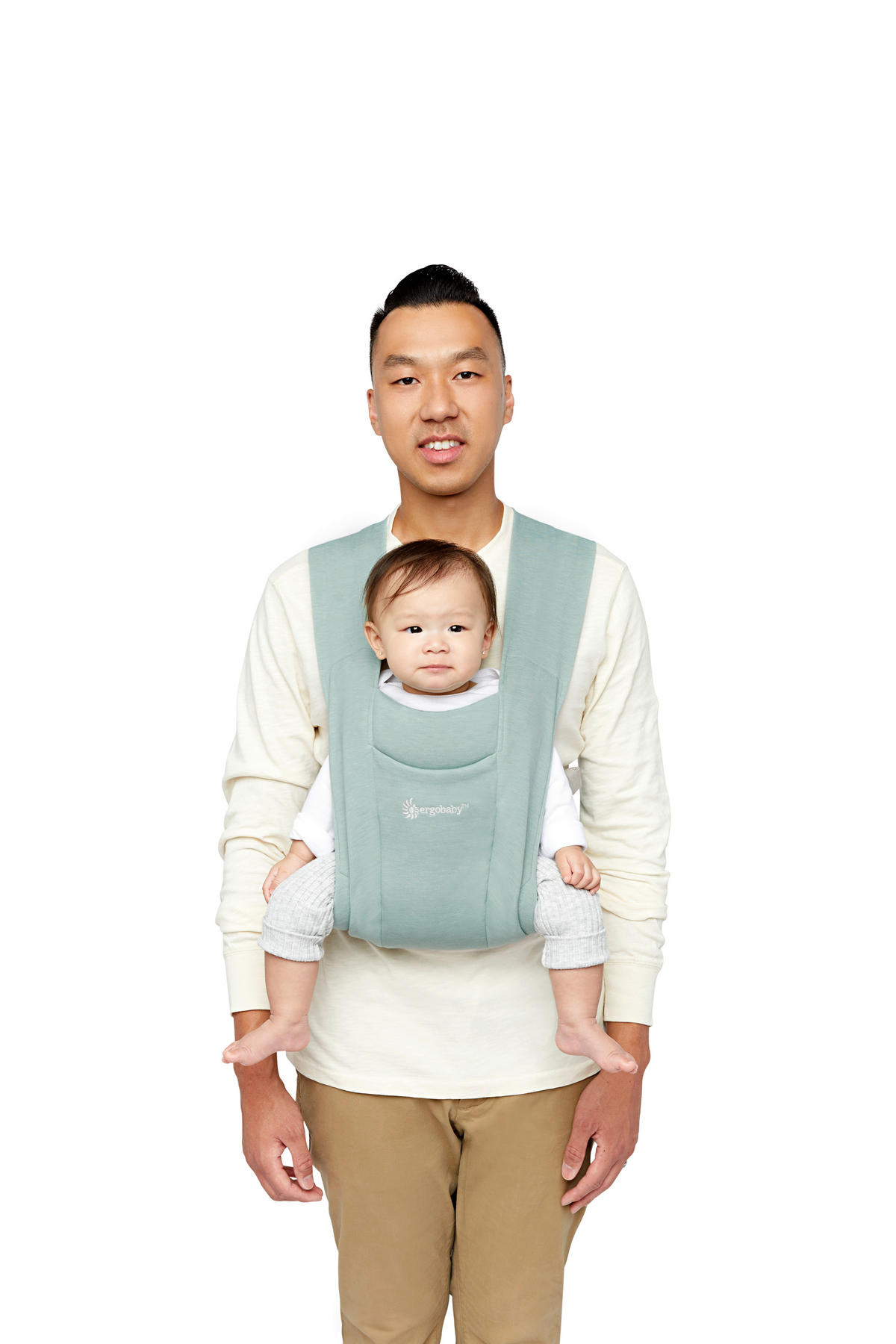 BABYTRAGE Embrace  - Jadegrün, Basics, Textil (17,4/12,4/26,5cm) - Ergo Baby