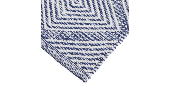 FLECKERLTEPPICH 60/120 cm Diamant Denim Blau - Blau, Design, Textil (60/120cm) - Boxxx