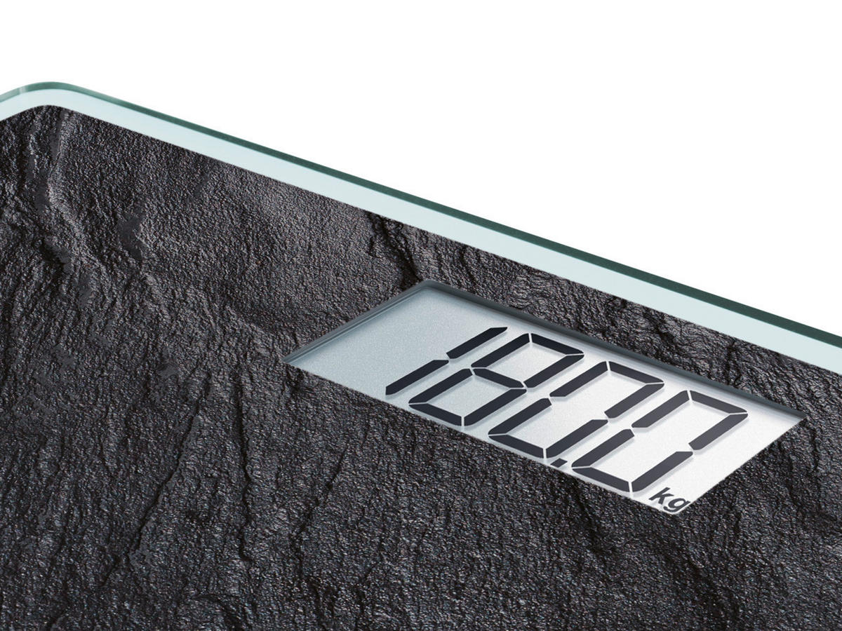 VAGA OSOBNA  antracit   - antracit, Basics, staklo/plastika (33,5/3,4/32,5cm) - Soehnle