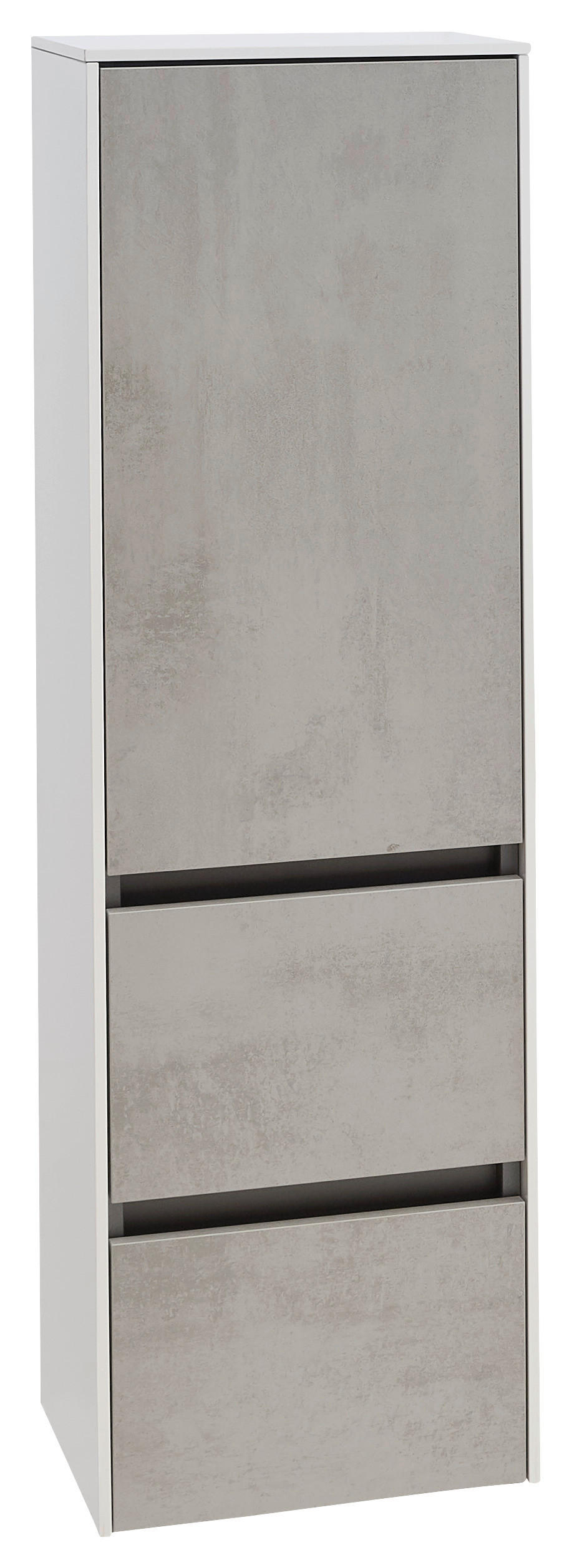 MIDISCHRANK 37/121/33 cm  - Hellgrau, Design, Glas/Holzwerkstoff (37/121/33cm) - Dieter Knoll