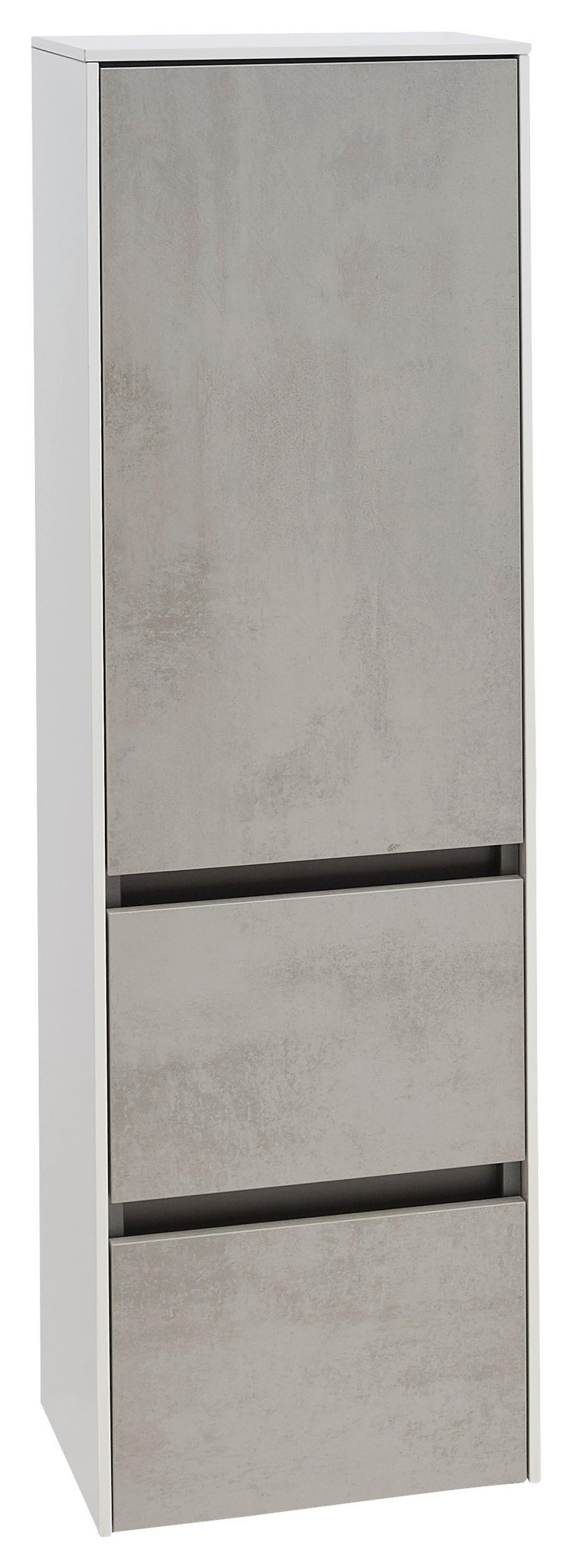 MIDISCHRANK 37/121/33 cm  - Hellgrau, Design, Glas/Holzwerkstoff (37/121/33cm) - Dieter Knoll