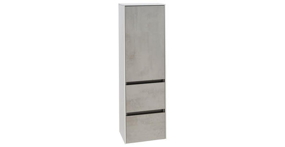 MIDISCHRANK 37/121/33 cm - Hellgrau, Design, Glas/Holzwerkstoff (37/121/33cm) - Dieter Knoll