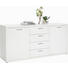 KOMODA - bijela/boje kroma, Design, drvni materijal/plastika (180/85,5/45cm) KOMODA - bijela/boje kroma, Design, drvni materijal/plastika (180/85,5/45cm)