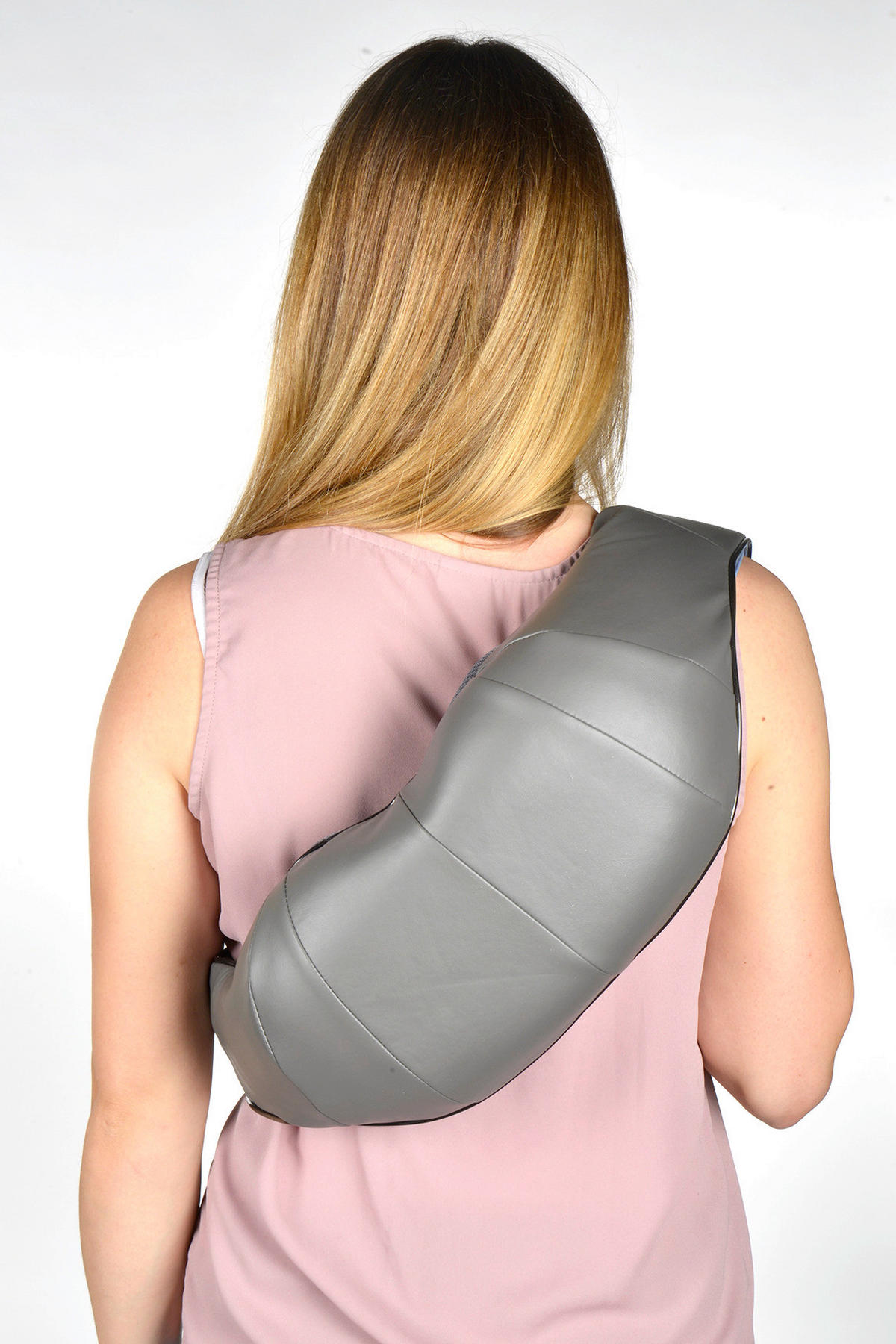 NACKENMASSAGEGERÄT - Grau, KONVENTIONELL, Kunststoff (18/17.5/14.5cm) - Grundig